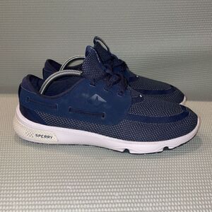 Sperry 7 Seas 3-Eyes Men’s Size 10M Navy Blue Boating Shoes Lightweight Athletic